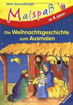 Mein Ravensburger Malspaß: Die Weihnachtsgeschichte zum Ausmalen