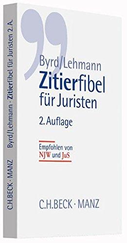 Zitierfibel für Juristen