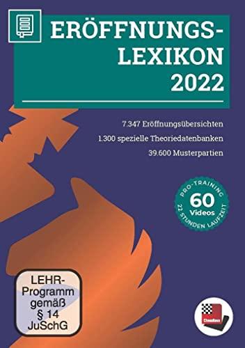 Eröffnungs-Lexikon 2022: 7347 Schacheröffnungsübersichten, 1300 Theoriedatenbanken u.v.m.