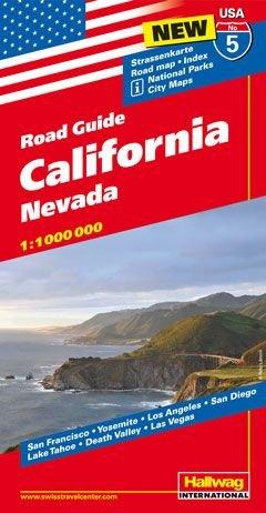 Hallwag USA Road Guide 05. California 1 : 1 000 000: Nevada. Straßenkarte. Road map. Index. National Parks. City Maps: San Francisco, Yosemite, Los ... Diego, Lake Tahoe, Death Valley, Las Vegas