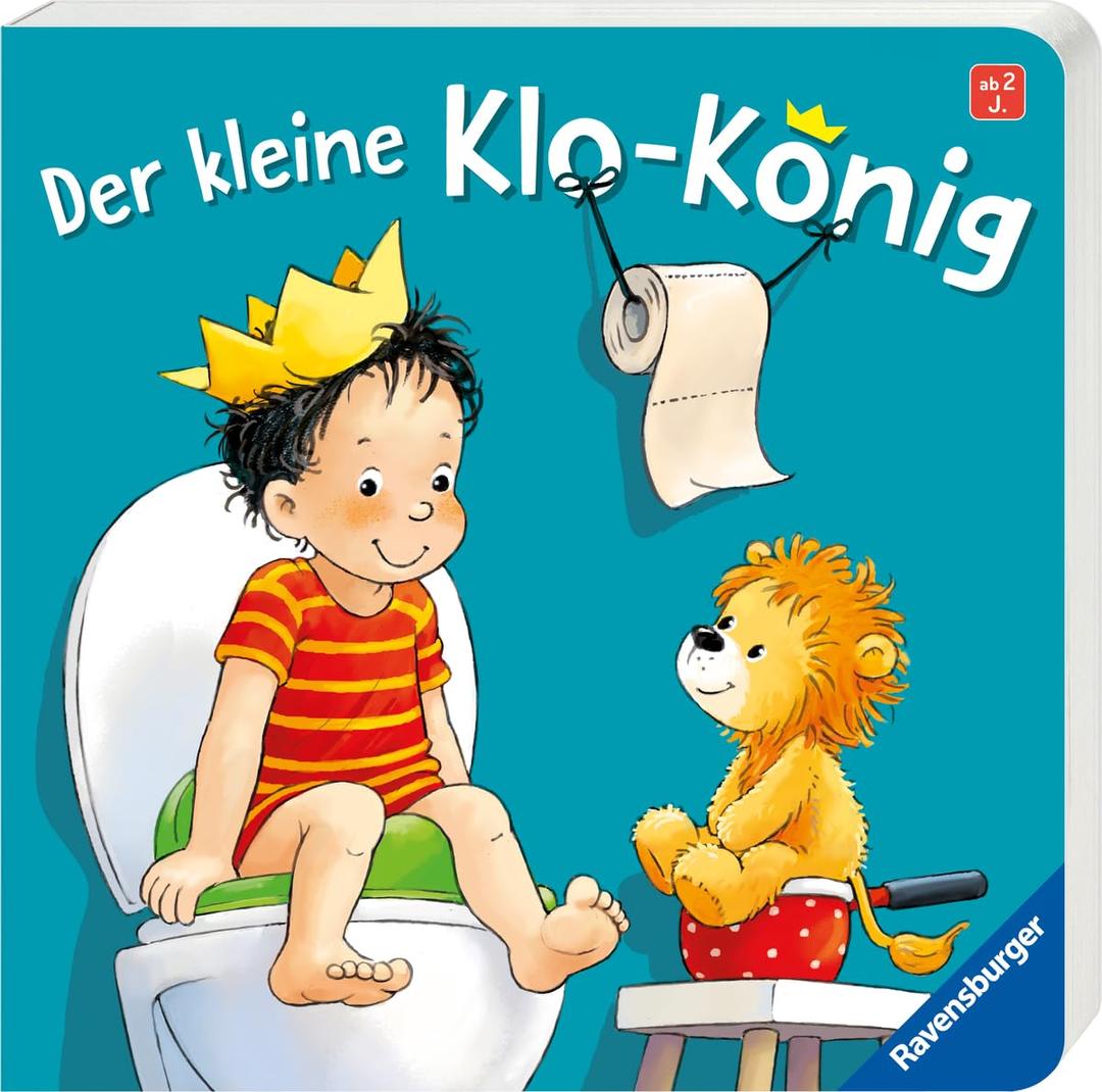 Der kleine Klo-König, Pappbilderbuch zum Windelabschied ab 2 Jahren, Bilderbuch