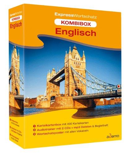 Kombibox Expresswortschatz Englisch: Karteikartenbox, Audiotrainer und Wortschatzposter