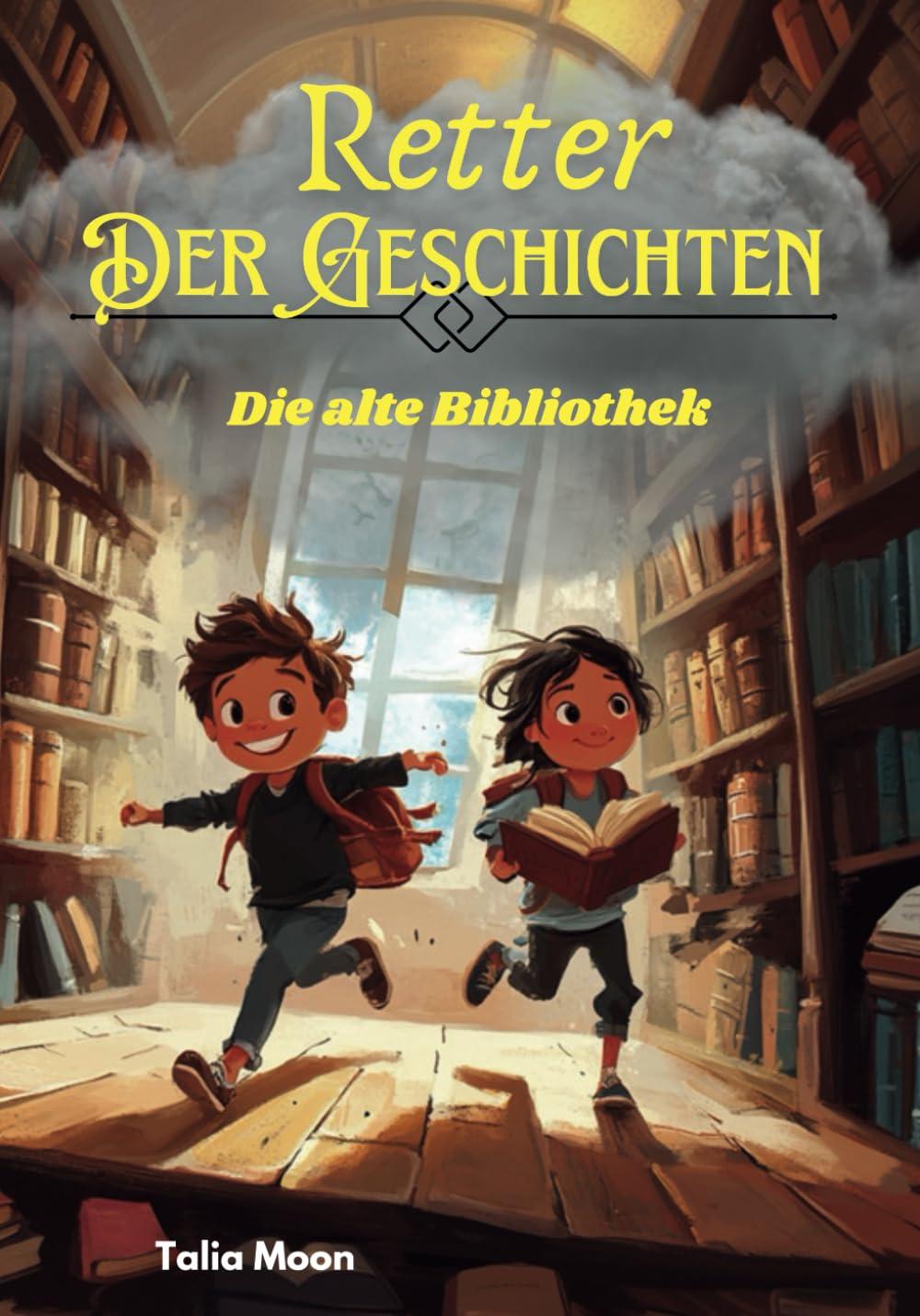 Retter der Geschichten: Kinderbuch wie Lena & Tom in einer Abenteuerlichen Reise zusammen die Geschichten einer alten Bibliothek retten ab 8 Jahren auch zum Vorlesen geeignet.