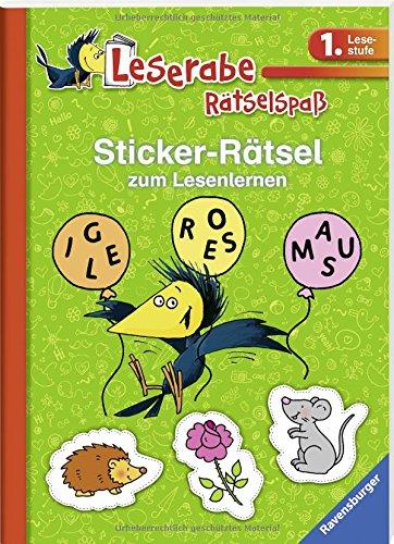 Sticker-Rätsel zum Lesenlernen (1. Lesestufe), grün (Leserabe - Rätselspaß)