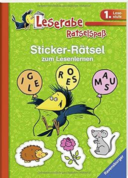 Sticker-Rätsel zum Lesenlernen (1. Lesestufe), grün (Leserabe - Rätselspaß)