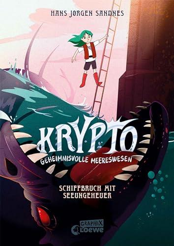 Krypto - Geheimnisvolle Meereswesen (Band 3) - Schiffbruch mit Seeungeheuer: Komm mit auf eine spannende Ozeanexpedition - Comic-Buch für Kinder ab 9 Jahren