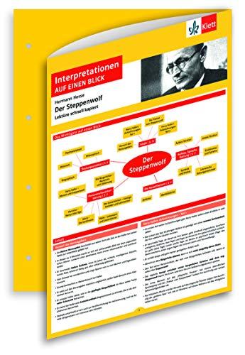 Klett Interpretationen auf einen Blick Hermann Hesse, Der Steppenwolf: Lektüre schnell kapiert, Interpretationshilfe, Lektürehilfe, das Wichtigste für die Oberstufe und das Abitur im Gymnasium