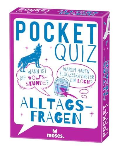 moses. Pocket Quiz Alltagsfragen, 150 spannende Fragen zu Alltagsthemen, Kompaktes Quiz auf 50 Karten, Für Jugendliche ab 12 Jahren und Erwachsene (Pocket Quiz: Ab 12 Jahre /Erwachsene)