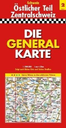 Die Generalkarte Schweiz Östlicher Teil/Zentralschweiz 1:200 000