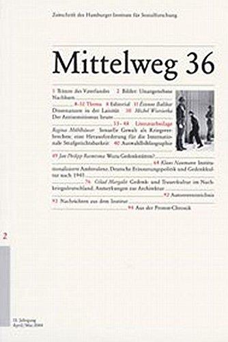 Neuer Antisemitismus?: Mittelweg 36, Zeitschrift des Hamburger Instituts für Sozialforschung, Heft 2/2004