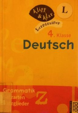 Deutsch, 4. Klasse, Grammatik