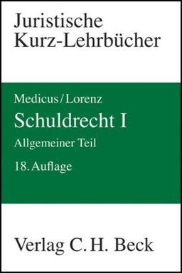 Schuldrecht I: Allgemeiner Teil: Ein Studienbuch. Rechtsstand: August 2008