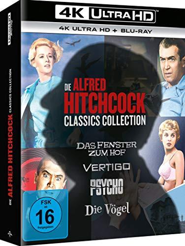 Alfred Hitchcock Collection - Das Fenster zum Hof + Vertigo + Psycho + Die Vögel [Blu-ray]