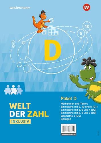 Welt der Zahl Inklusiv - Ausgabe 2021: Inklusionspaket D Hefte D1 bis D4 (Welt der Zahl: Inklusionsmaterialien - Ausgabe 2021)