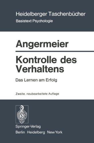 Kontrolle des Verhaltens: Das Lernen am Erfolg (Heidelberger Taschenbücher)