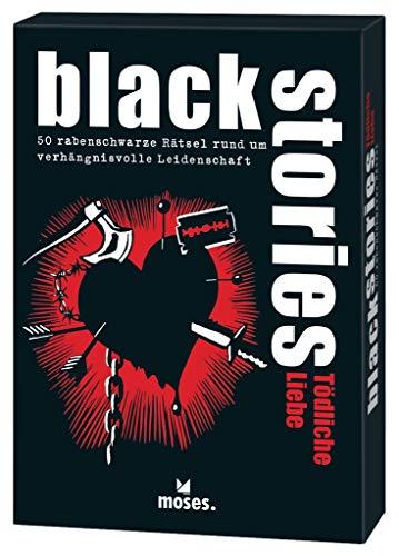 black stories Tödliche Liebe | 50 rabenschwarze Rätsel rund um verhängnisvolle Leidenschaft | Das Krimi Kartenspiel