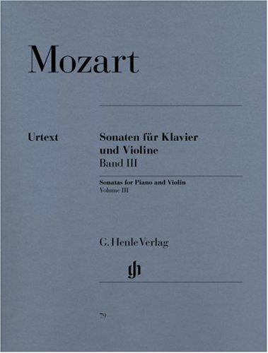 Sonaten für Klavier und Violine, Band III