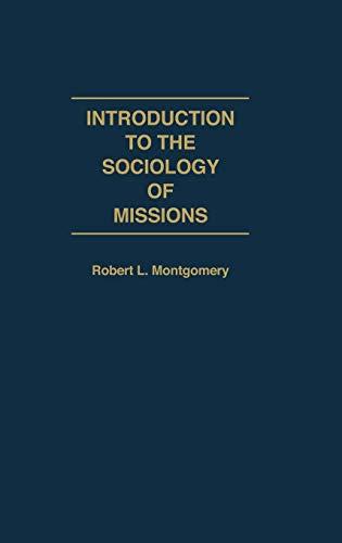 Introduction to the Sociology of Missions