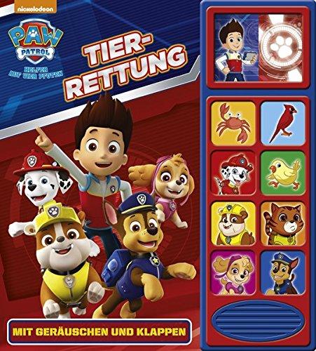 PAW Patrol - Tier-Rettung - Klappen-Geräusche-Buch mit 10 pfotastischen Geräuschen für Kinder ab 3 Jahren