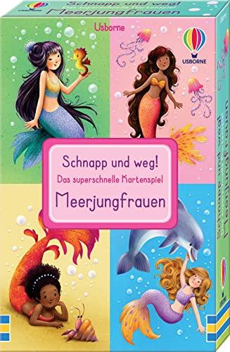 Schnapp und weg! Das superschnelle Kartenspiel: Meerjungfrauen: Kartenspiel-Set mit Meerjungfrauen – trainiert das Reaktionsvermögen – ab 3 Jahren