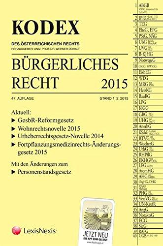 Kodex Bürgerliches Recht 2015