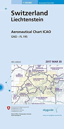 Aeronautical Chart ICAO 2020: Switzerland / Liechtenstein (Aeronautische Karten)