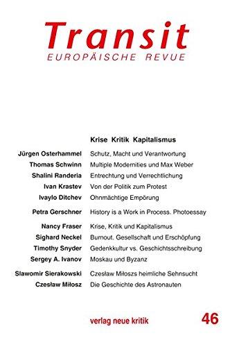 Transit 46. Europäische Revue: Krise Kritik Kapitalismus