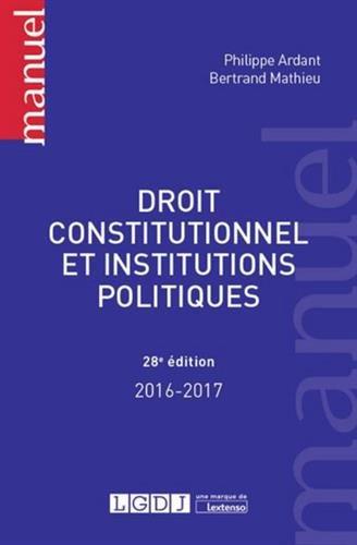 Droit constitutionnel et institutions politiques : 2016-2017