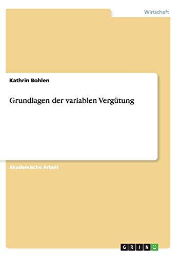 Grundlagen der variablen Vergütung