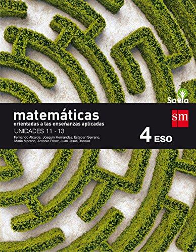 Matemáticas orientadas a las ciencias aplicadas : 4 ESO : savia : trimestres