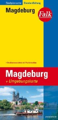 Falk Stadtplan Extra Standardfaltung Magdeburg