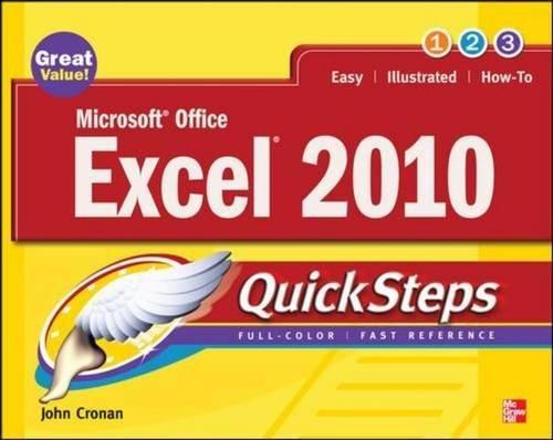 Microsoft Office Excel 2010 QuickSteps