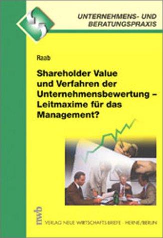 Shareholder Value und Verfahren der Unternehmensbewertung