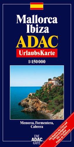 ADAC Karte, Mallorca, Ibiza, Urlaubskarte