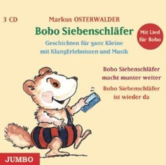 Bobo Siebenschläfer. 3 CDs: Geschichten für ganz Kleine mit Klangerlebnissen und Musik. Mit Lied für Bobo