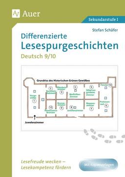 Differenzierte Lesespurgeschichten Deutsch 9-10: Lesefreude wecken - Lesekompetenz fördern (9. und 10. Klasse) (Lesespurgeschichten Sekundarstufe)