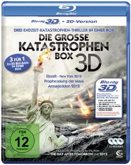 Die große Katastrophenbox 3D - Boxset mit 3 3D Blu-rays: Eiszeit - New York 2012, Prophezeiung der Maya, Armageddon 2012 [3D Blu-ray + 2D Version]