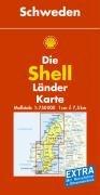 Shell Länderkarte. Schweden. 1 : 750 000: Mit Ortsverzeichnis und Reiseführer