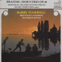 Brahms: Horntrio op. 40 / Koechlin: Quatre Petites pièces / Banks: Horntrio (1962)