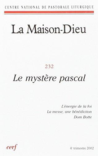 La Maison-Dieu numéro 232 Le mystère pascal