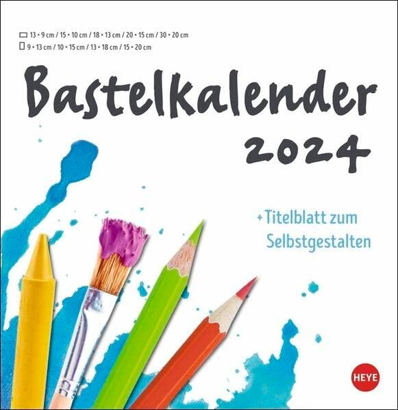 Bastelkalender weiß groß 2024