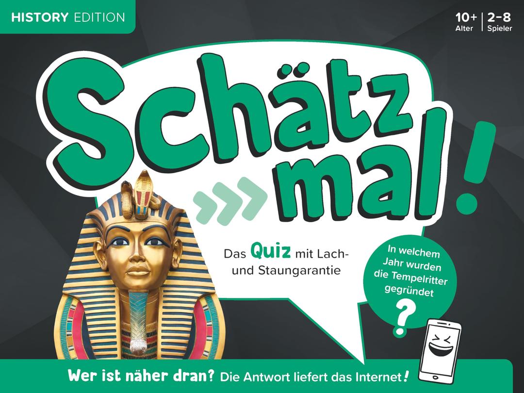 Schätz mal! History Edition: Das Quiz mit Lach- und Staungarantie I Ab 10 Jahre I 2-8 Spieler I Spiele-Block