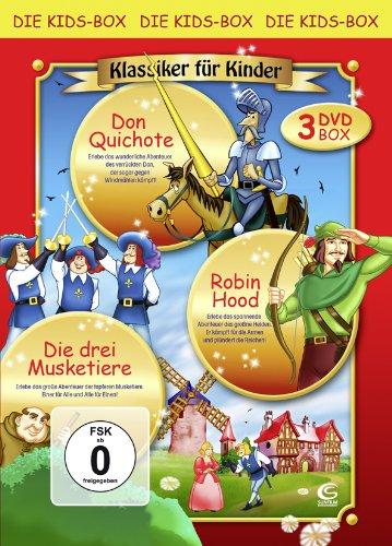 Klassiker für Kinder 2 - Boxset mit 3 Filmen (Robin Hood, Don Quichote, Die 3 Musketiere) [3 DVDs]