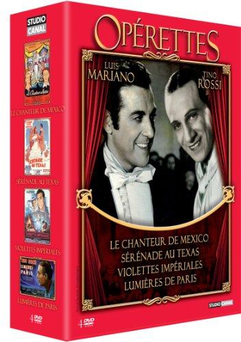 Coffret opérettes : le chanteur de mexico ; lumières de paris ; violettes impériales ; sérénade au texas [FR Import]