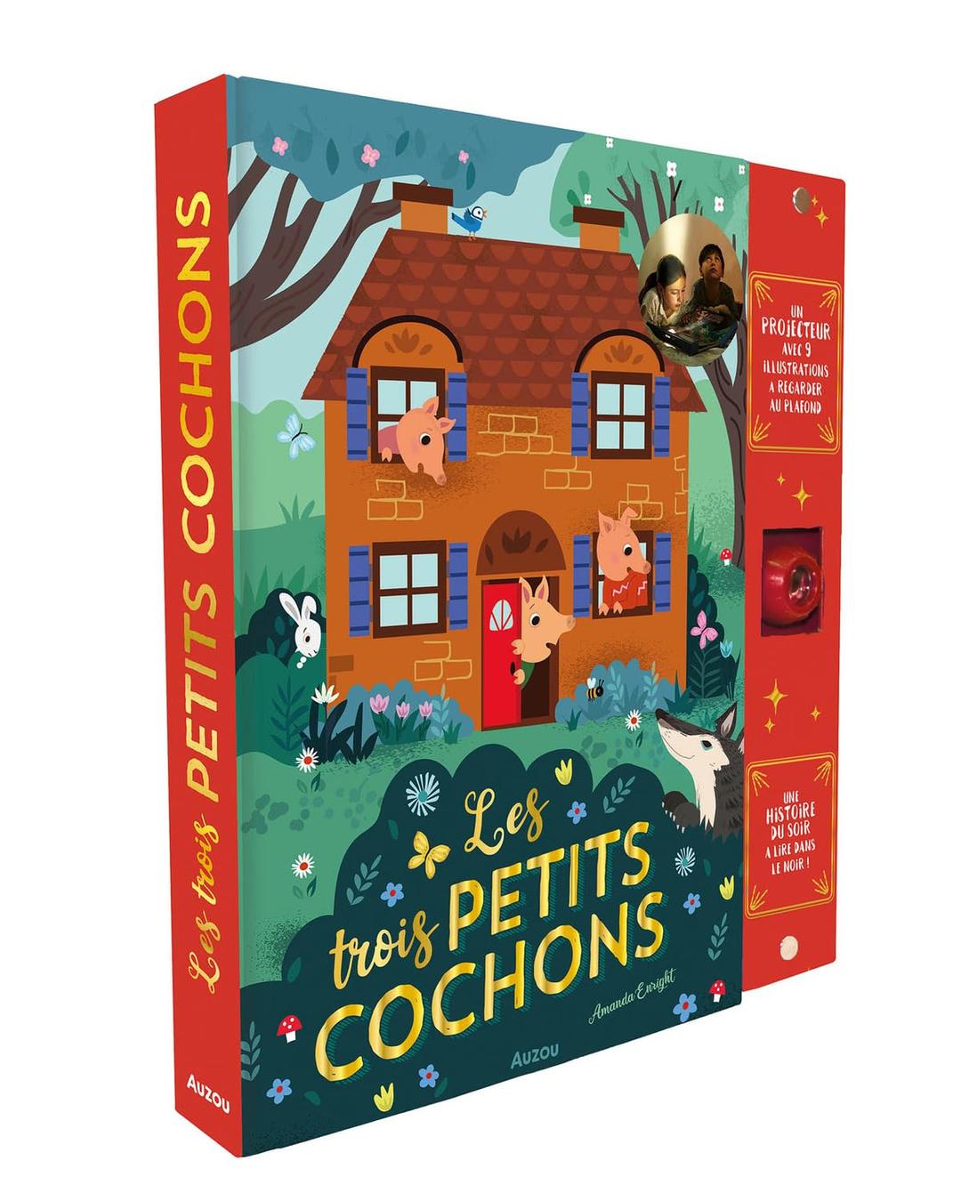 Les trois petits cochons : une histoire du soir à lire dans le noir !