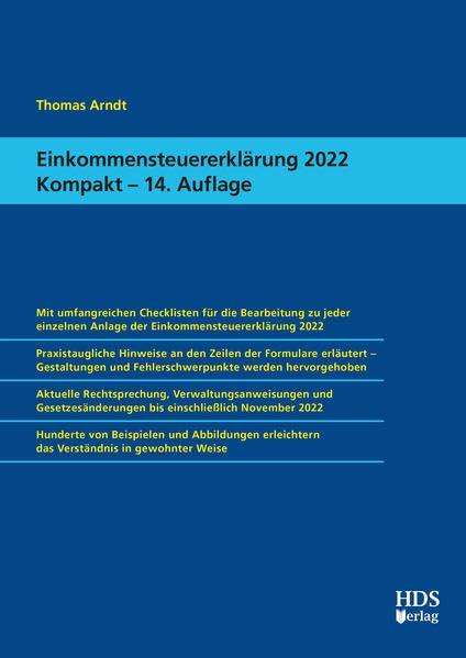 Einkommensteuererklärung 2022 Kompakt