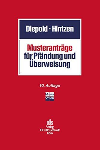 Musteranträge für Pfändung und Überweisung