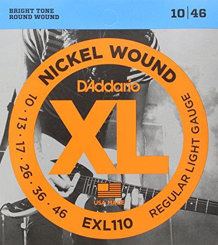 D'Addario EXL110 Satz Nickelsaiten für E-Gitarre 010' - 046' Regular Light