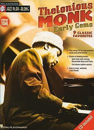 Jazz Play Along Volume 156 Monk Thelonious Early Gems All Inst BK/CD