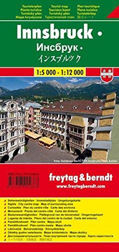 Freytag Berndt Stadtpläne, Innsbruck, Touristenplan - Maßstab 1:5.000 - 1:12.000